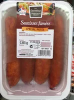 Mängden socker i Saucisses fumées spécial potée