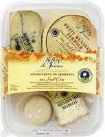 Mängden socker i Plateau assortiment de fromages au lait cru