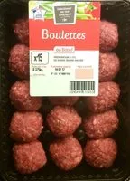 Mängden socker i Boulettes au bœuf nature