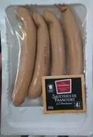 Mängden socker i Saucisses de Francfort à l'ancienne