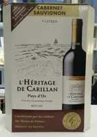 Mängden socker i Cabernet Sauvignon Pays d'Oc Rouge