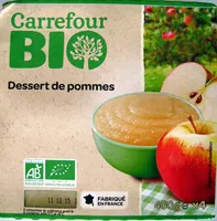 Mängden socker i Dessert de pommes bio