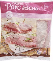 Mängden socker i Côtes de porc échine