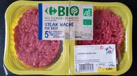 Mängden socker i Steaks hachés pur boeuf 5% MG