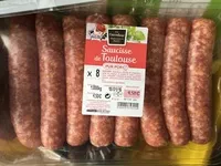 Mängden socker i Saucisse de Toulouse