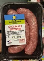 Mängden socker i Saucisses supérieures Filière Qualité
