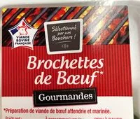 Mängden socker i Brochettes de bœuf gourmandes