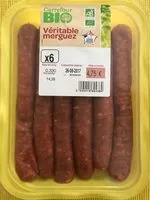 Mängden socker i Veritable Merguez Bio