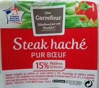 Mängden socker i Steak haché pur bœuf