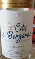 Mängden socker i Côte de Bergerac moelleux - 2018