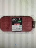 Mängden socker i Viande hachée