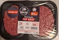 Mängden socker i Steak haché pur boeuf