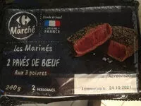 Mängden socker i Les Marinés 2 pavés de bœuf aux 3 poivres