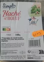 Mängden socker i Haché au boeuf