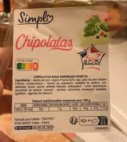Mängden socker i Chipolatas