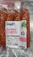 Mängden socker i Saucisses fumées