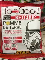 Mängden socker i Snack poppé végétarien Pomme de Terre Ketchup