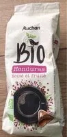 Mängden socker i Auchan bio cafe honduras filiere moulu 250g