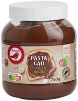 Mängden socker i PASTA CAO au cacao & noisettes
