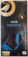 Mängden socker i Auchan gourmet chocolat noir 47% sel de mer 100g