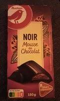 Mängden socker i Auchan Noir Mousse au Chocolat