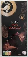 Mängden socker i Auchan gourmet chocolat noir 74% fèves de cacao 100g