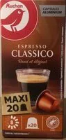 Mängden socker i AUCHAN ESPRESSO CLASSICORond et équilibré