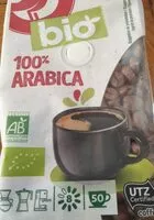 Mängden socker i Bio 100% arabica