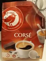 Mängden socker i Auchan café en dosettes corps x36 250g