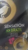 Mängden socker i Auchan café dosettes brésil x32 222g