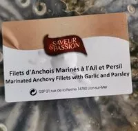 Mängden socker i Filet d'anchois mariné à l'ail et persil