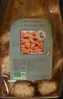 Mängden socker i Croquants aux amandes bio