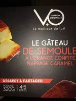 Mängden socker i Gâteau de Semoule à l’Orange Confite Nappage Caramel