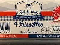Mängden socker i 4 Faisselles