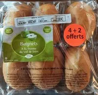 Mängden socker i Beignets à la pomme du Val de Loire