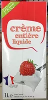 Mängden socker i Crème entière liquide (30 % MG)