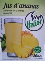 Mängden socker i Jus d'ananas
