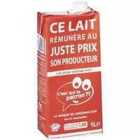 Mängden socker i Lait entier