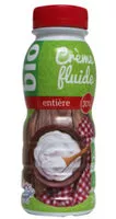 Mängden socker i Creme fluide entière bio 30%