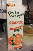 Mängden socker i Les Fruits Pressés Orange