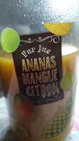 Mängden socker i Pur jus ananas mangue citron
