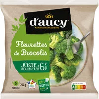 Mängden socker i Fleurettes de brocolis juste a rechauffer d' aucy 750g