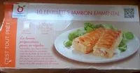 Mängden socker i 10 feuilletés Jambon Fromage Emmental