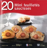 Mängden socker i 20 Mini feuilletés saucisses