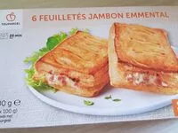 Mängden socker i Feuilletés jambon emmental
