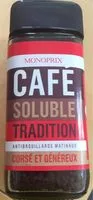 Mängden socker i Café soluble tradition