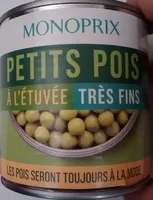 Mängden socker i Petits pois à l'étuvée très fins