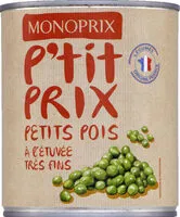 Mängden socker i Petits pois à l'étuvée très fins