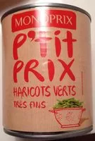 Mängden socker i Haricots Verts Très fins