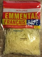 Mängden socker i Emmental Français Râpé (29 % MG)